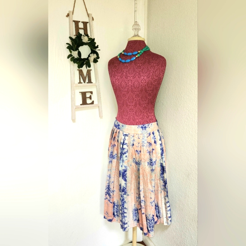 W118 by Walter Baker Pleated Pastel Skirt Size Medium